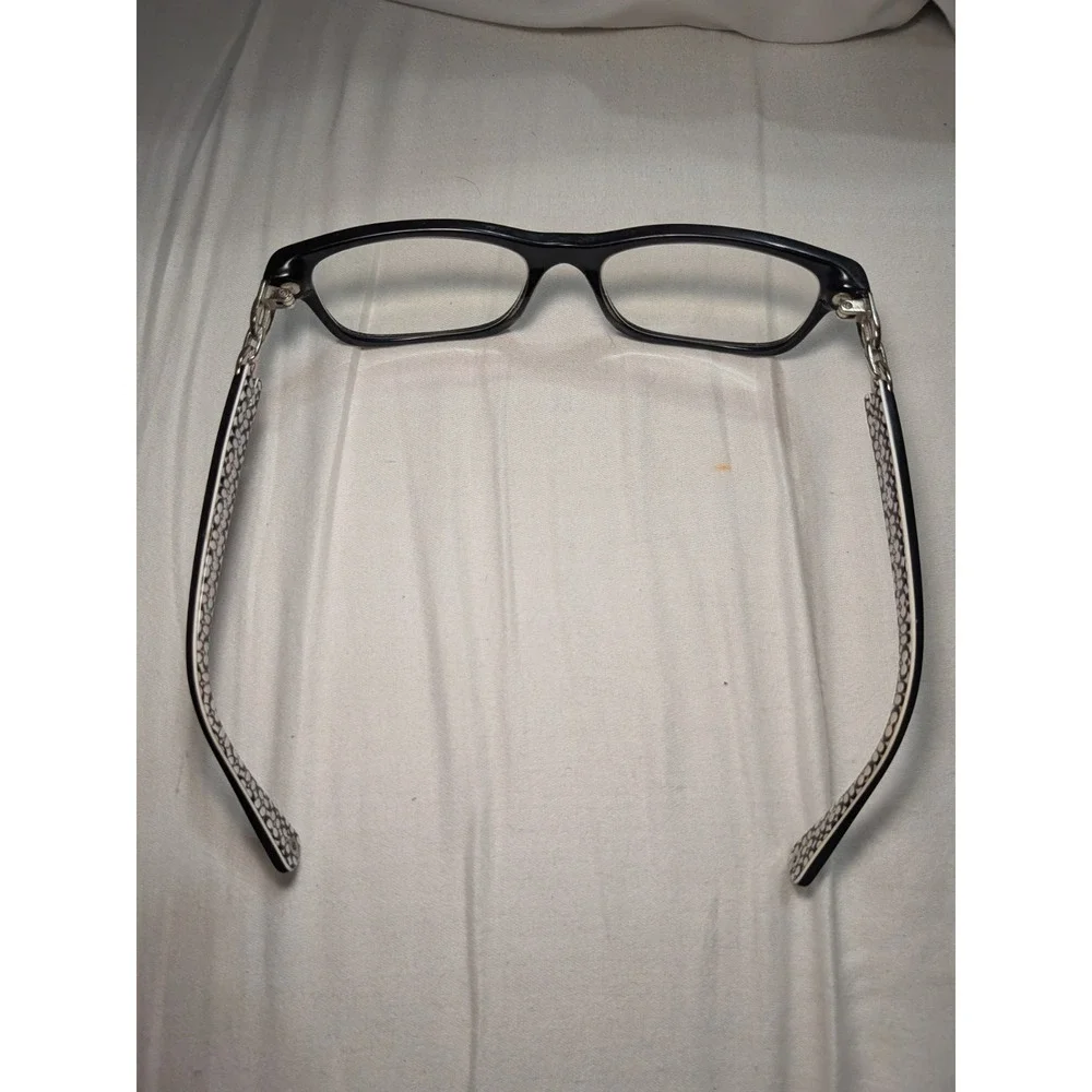 COACH‎ HC 6052 FANNIE 5214 BLACK WHITE AUTHENTIC EYEGLASSES 52-16